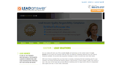 Desktop Screenshot of leadanswer.com