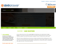 Tablet Screenshot of leadanswer.com